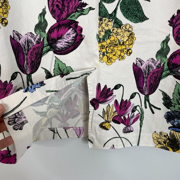 New York & Company Womens Pencil Skirt Size 10 Ivory COUNTRY FLORAL Corpcore - Picture 7 of 12